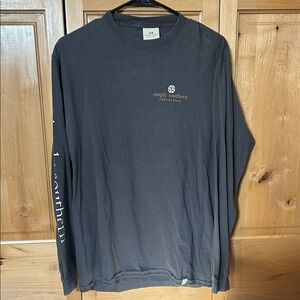 Simply Southern Charcoal Long Sleeve Tee